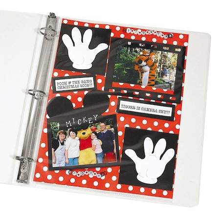 C-Line Products Memory Book 812 x 11 Scrapbook Page Protector, top load, clear, 50PK 62077